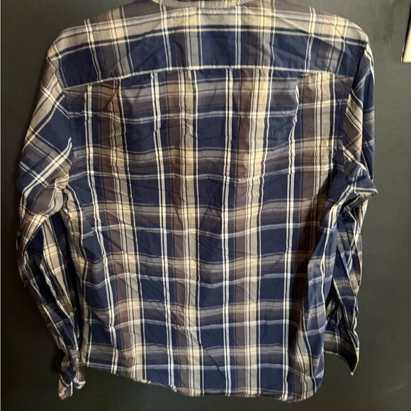 Nautica Men's Wrinkle Restistant Button Down Plaid Long Sleeve Dress Shirt S - Picture 6 of 7